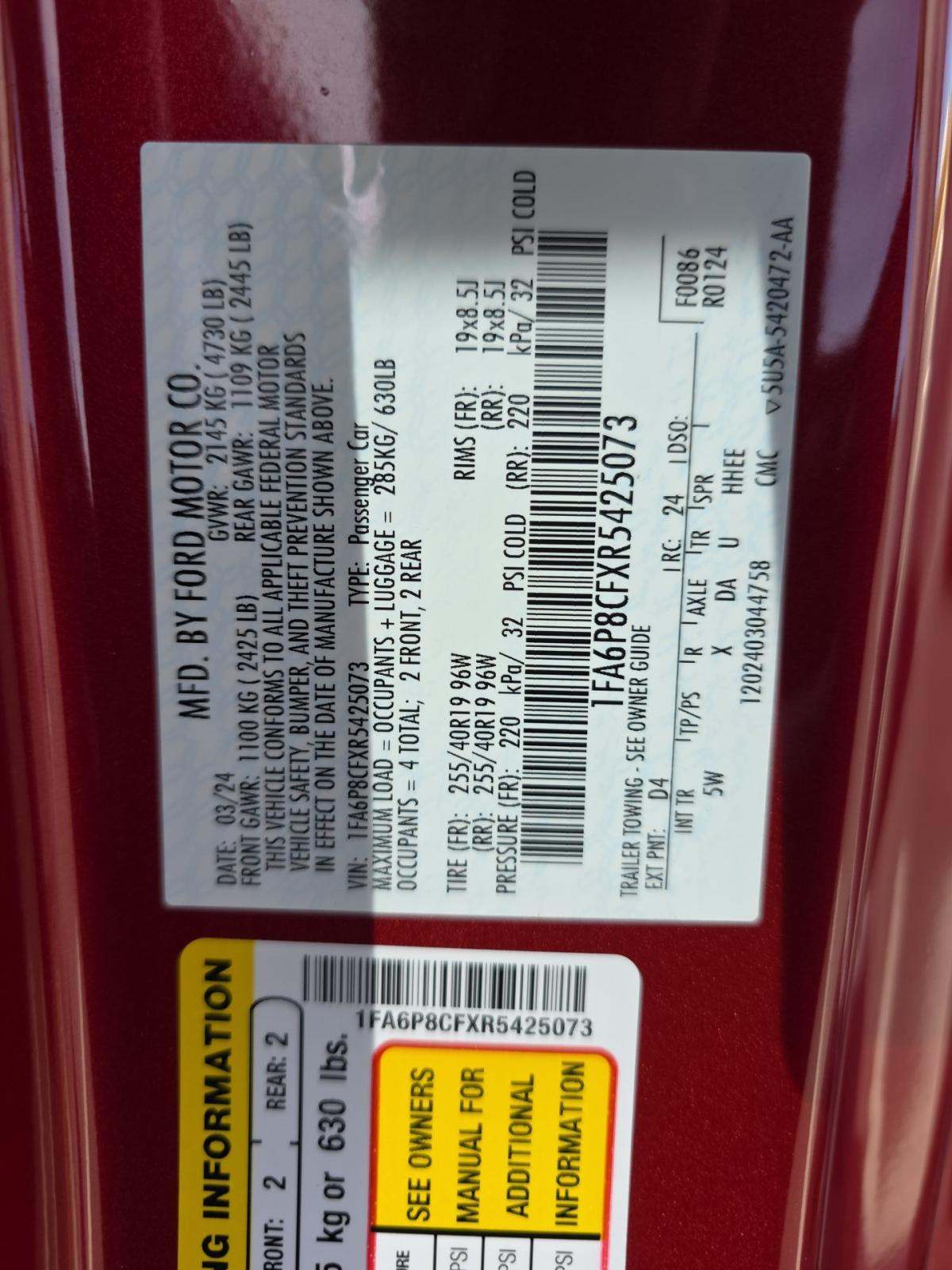 2024 Ford Mustang GT Premium RWD