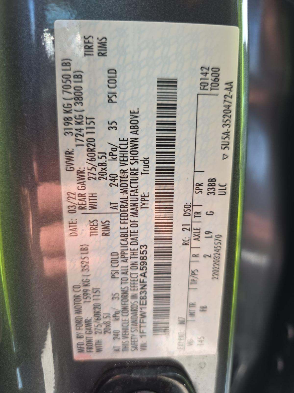 2022 Ford F-150 XLT AWD