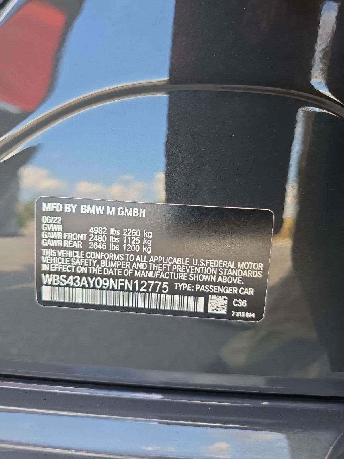 2022 BMW M3 Competition xDrive AWD