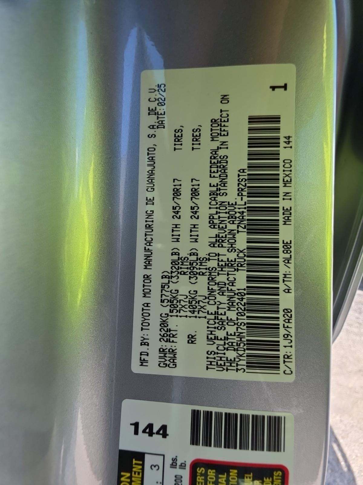 2025 Toyota Tacoma SR RWD