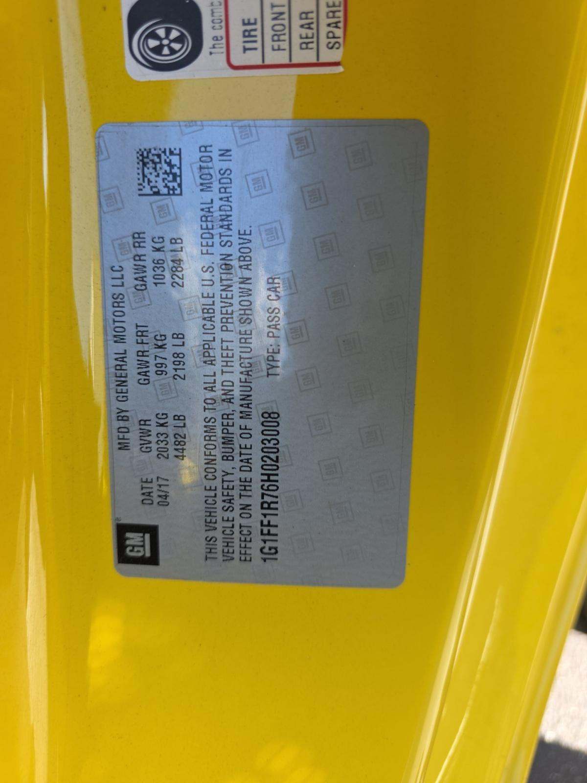 2017 Chevrolet Camaro 1SS RWD