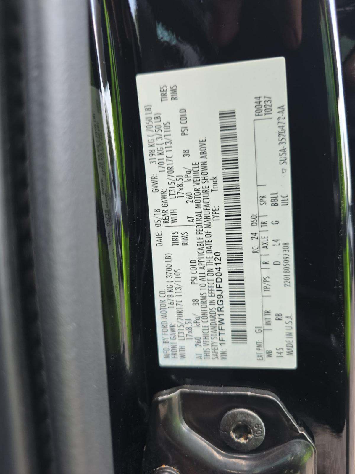 2018 Ford F-150 Raptor AWD