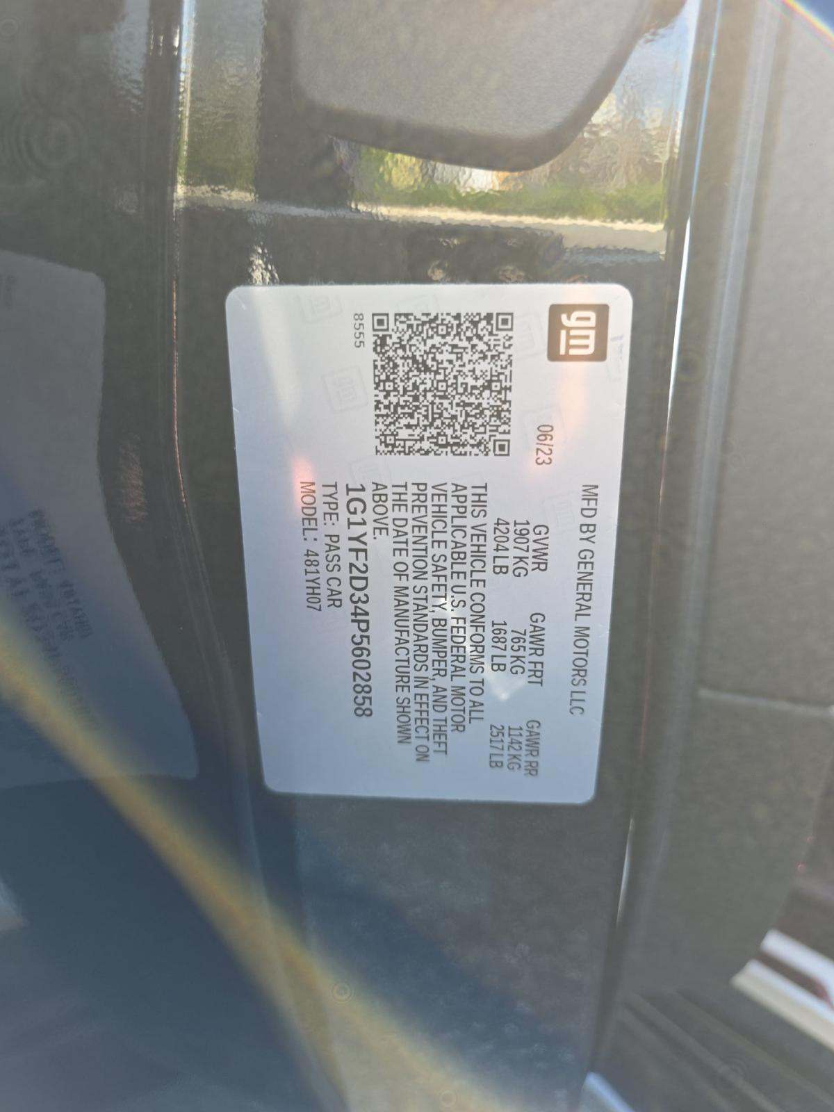 2023 Chevrolet Corvette Z06 RWD