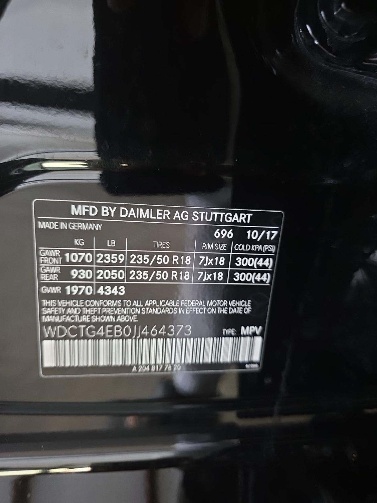 2018 Mercedes-Benz GLA GLA 250 FWD