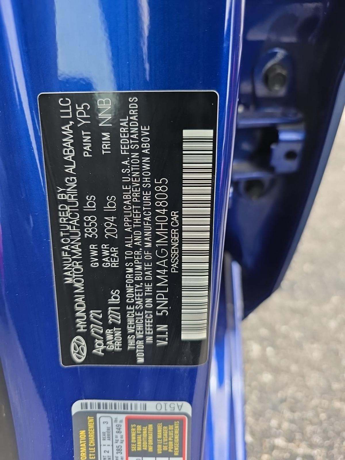 2021 Hyundai Elantra SEL FWD