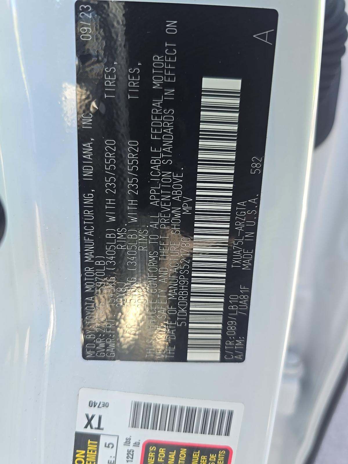 2023 Toyota Highlander Limited AWD