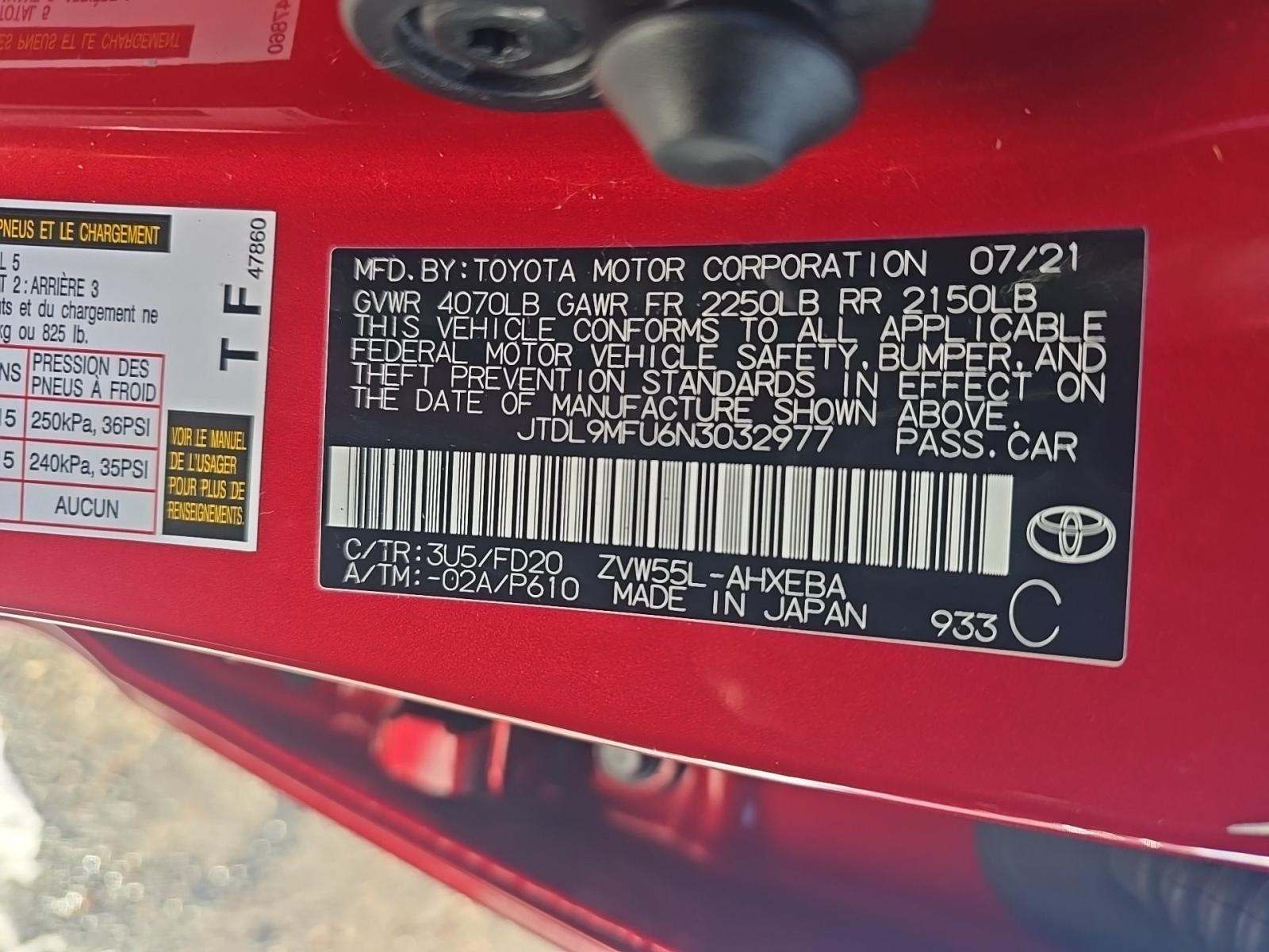 2022 Toyota Prius LE AWD