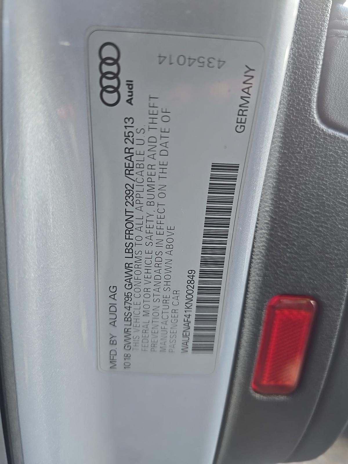 2019 Audi A4 Premium Plus AWD