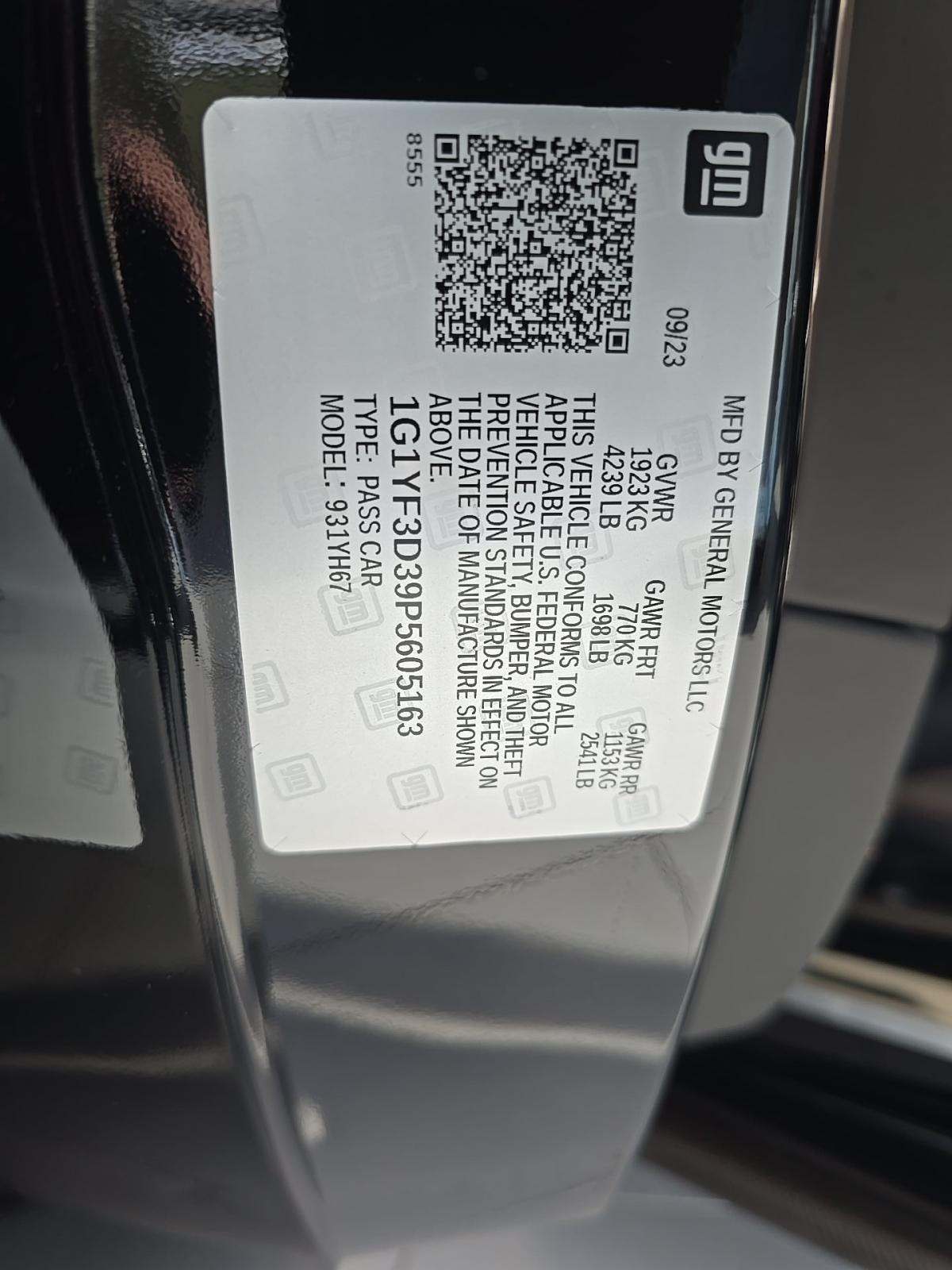 2023 Chevrolet Corvette Z06 RWD