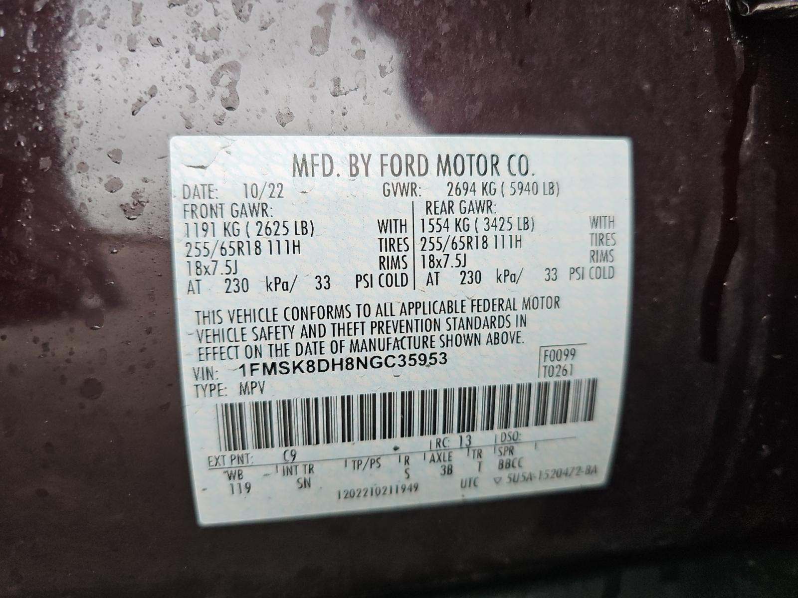 2022 Ford Explorer XLT AWD