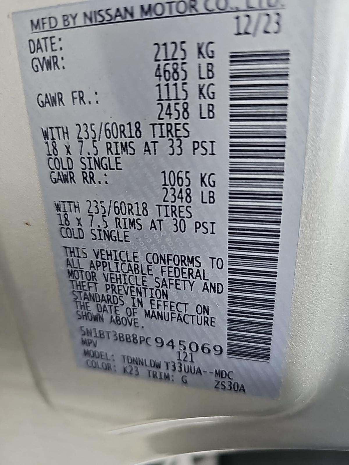 2023 Nissan Rogue SV AWD