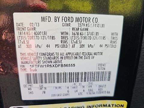 2013 Ford F-150 Raptor AWD