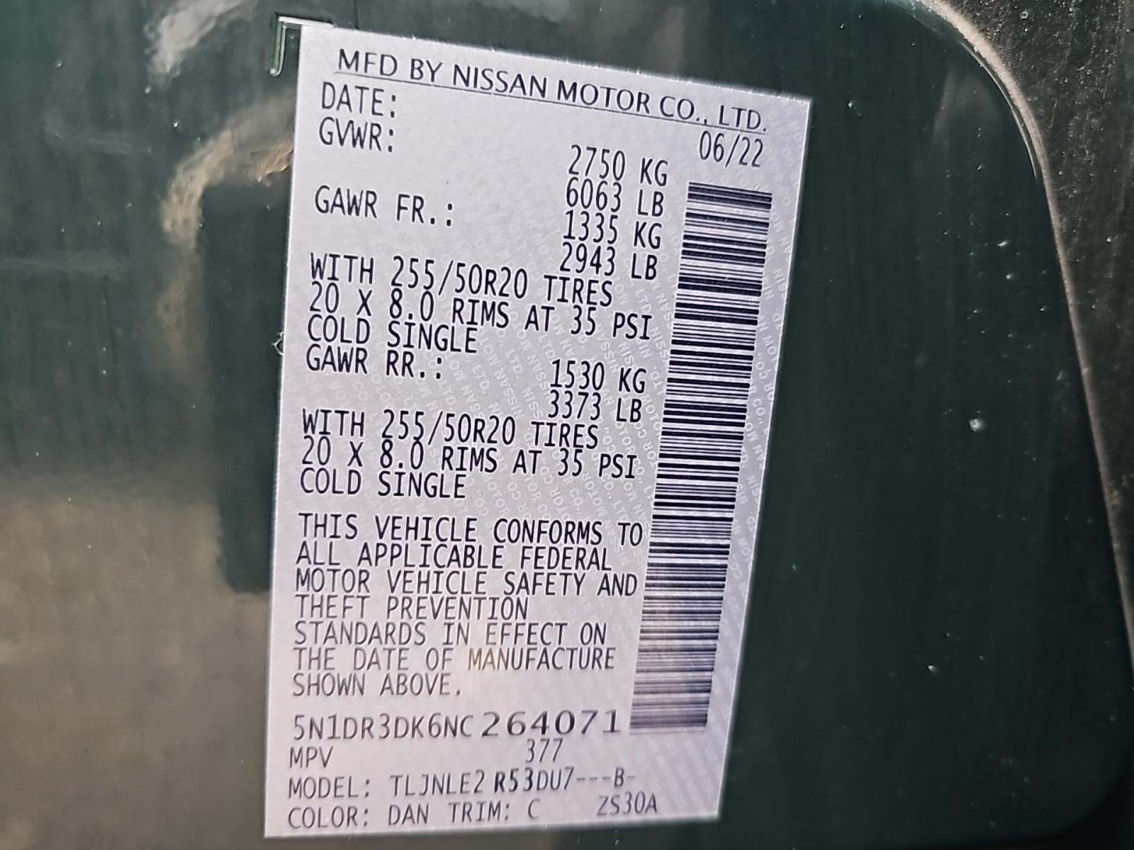 2022 Nissan Pathfinder Platinum AWD