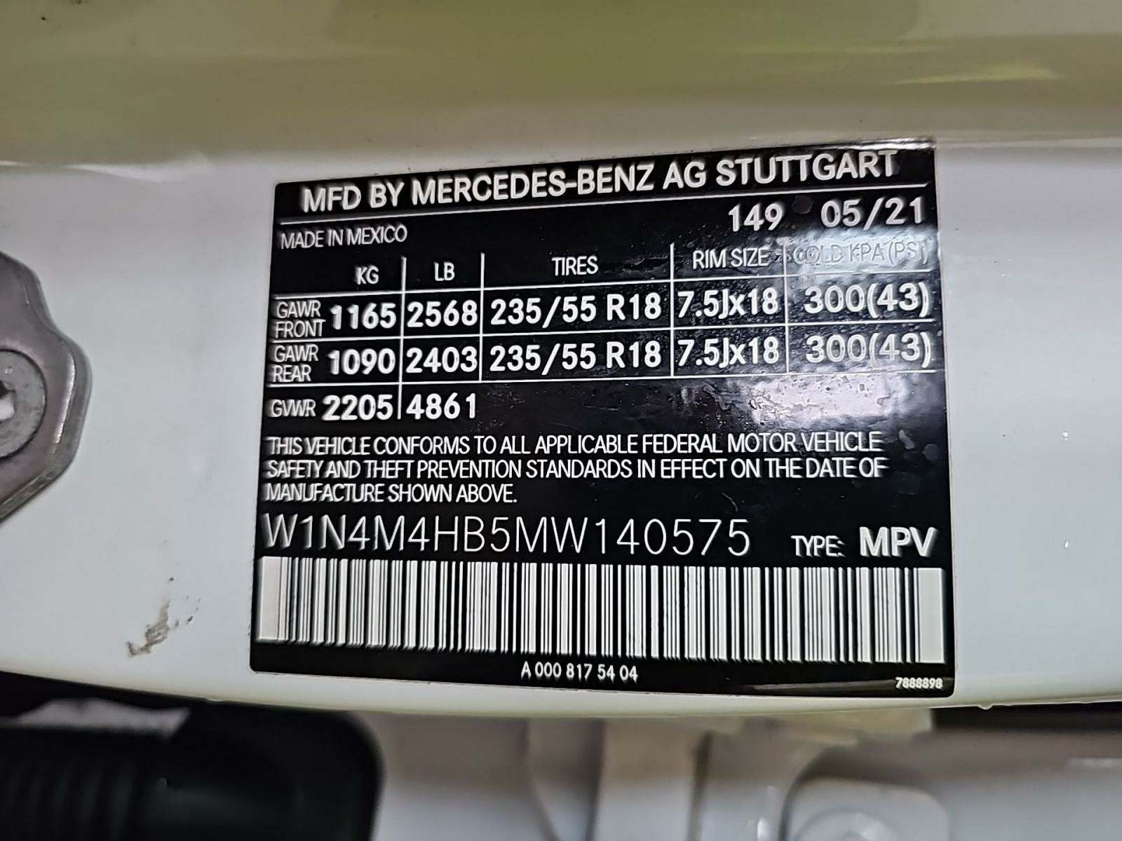 2021 Mercedes-Benz GLB GLB 250 AWD