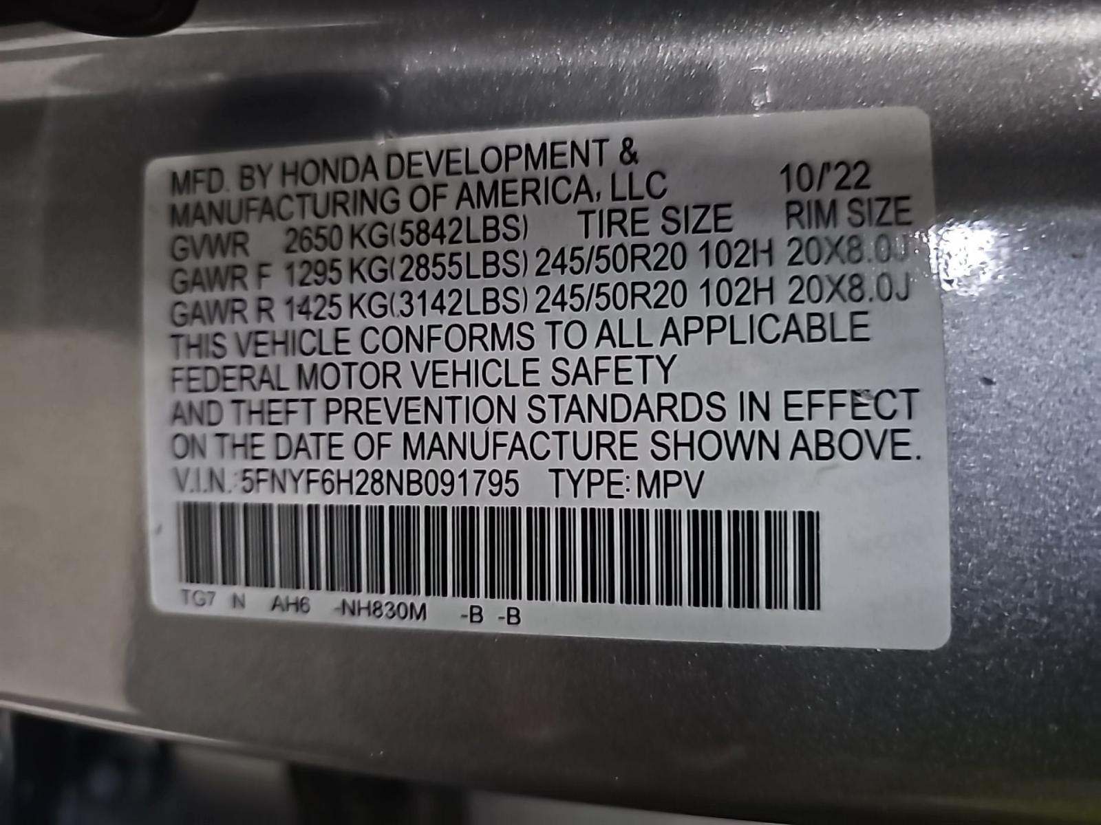 2022 Honda Pilot Special Edition AWD