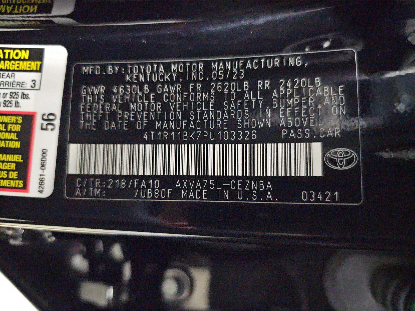 TOYOTA CAMRY - 5