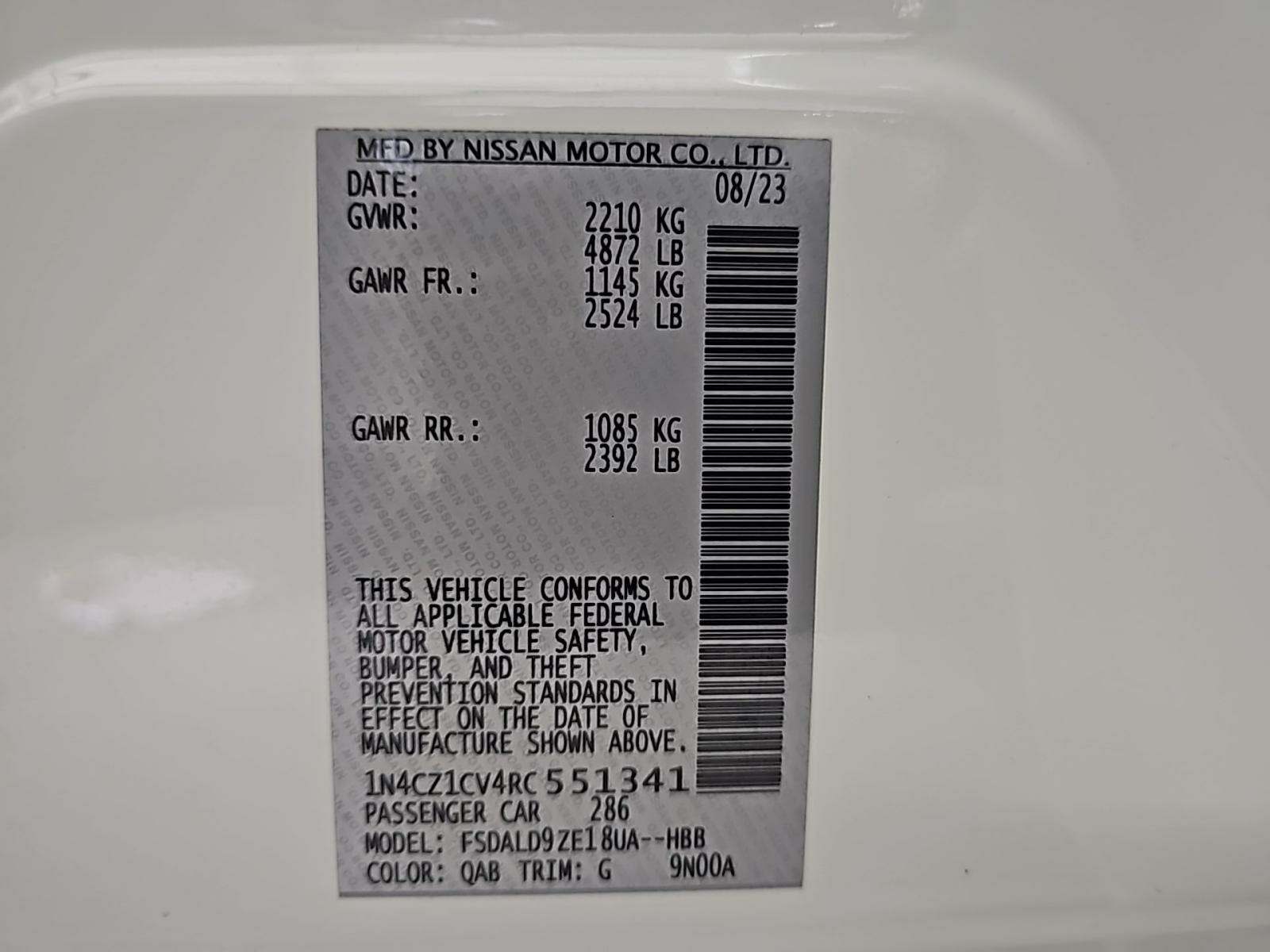 2024 Nissan LEAF SV PLUS FWD