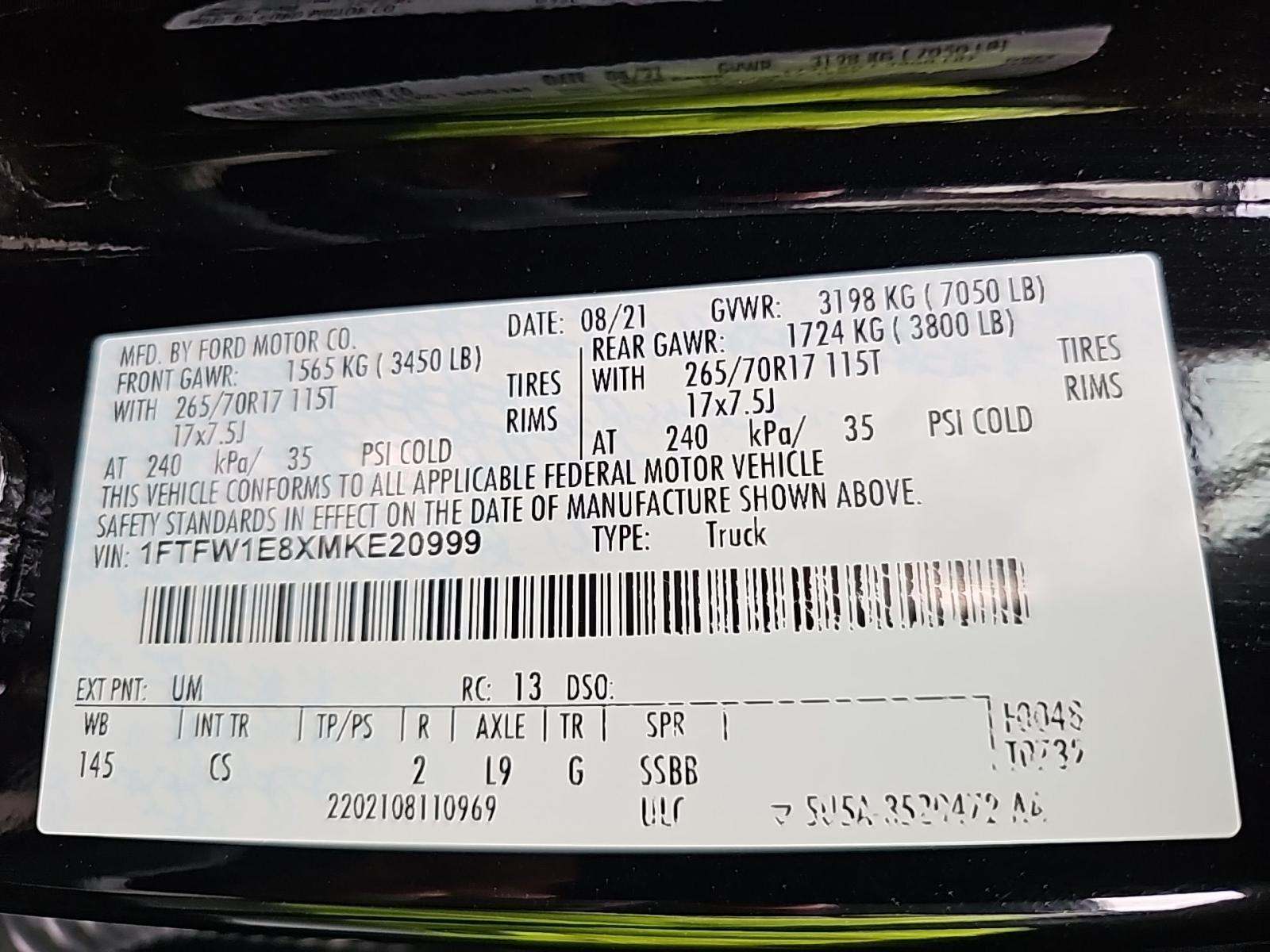 2021 Ford F-150 XL AWD