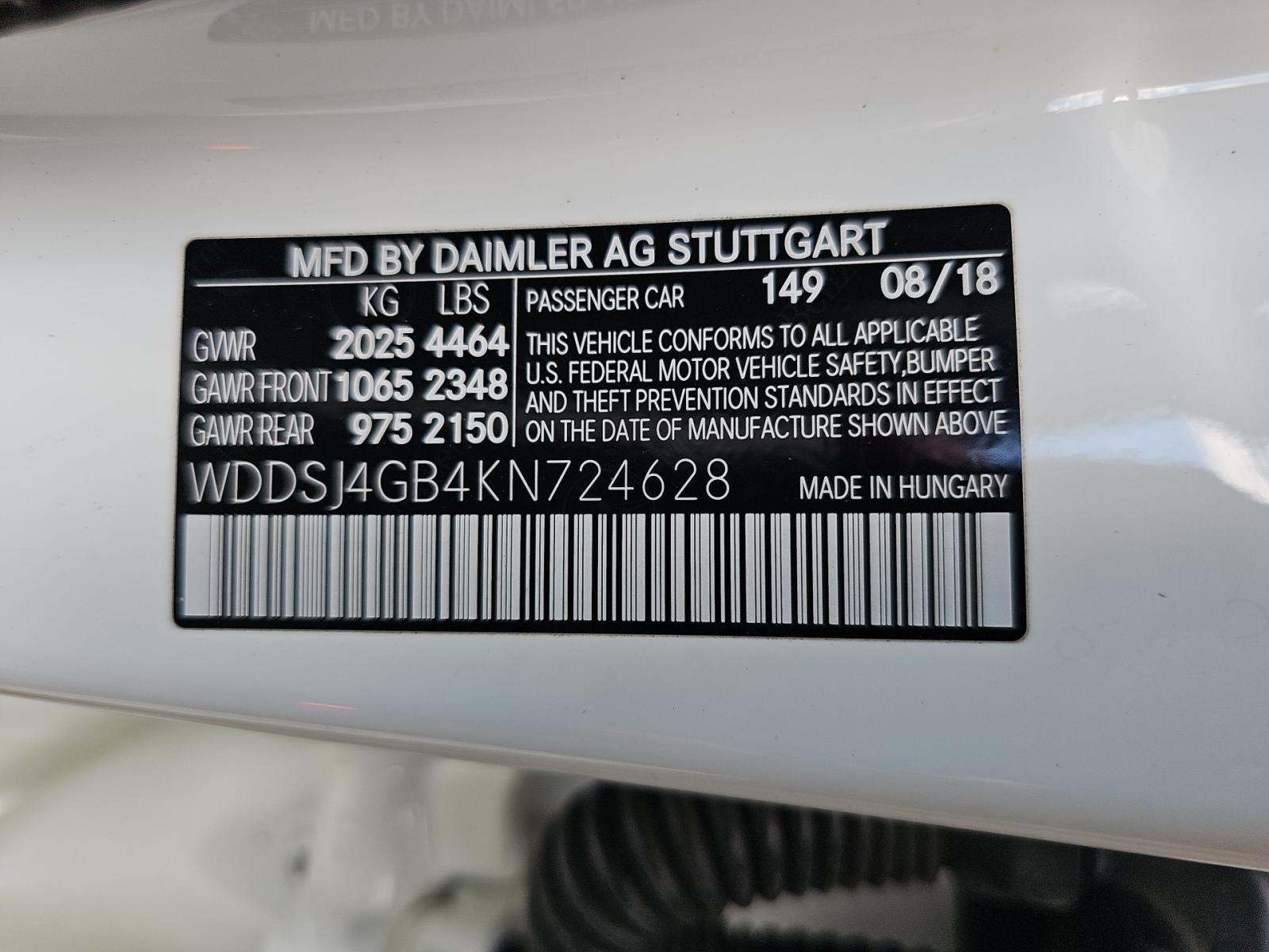 2019 Mercedes-Benz CLA CLA 250 AWD