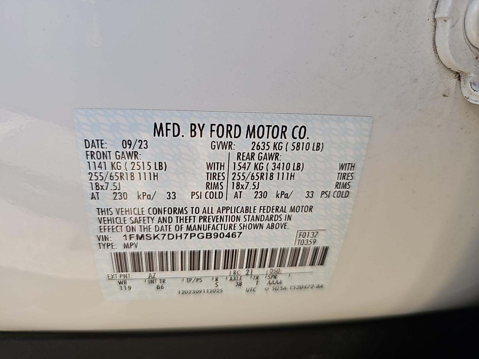 2023 Ford Explorer XLT RWD