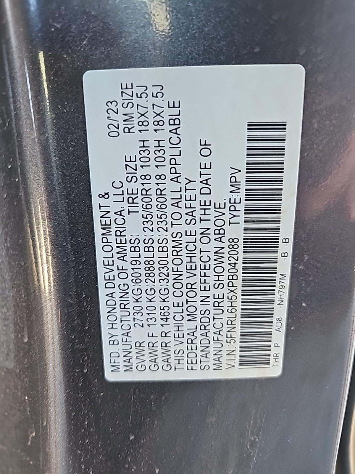 2023 Honda Odyssey EX FWD