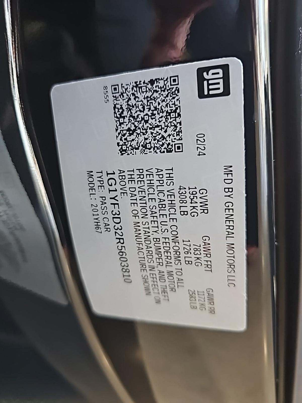 2024 Chevrolet Corvette Z06 RWD