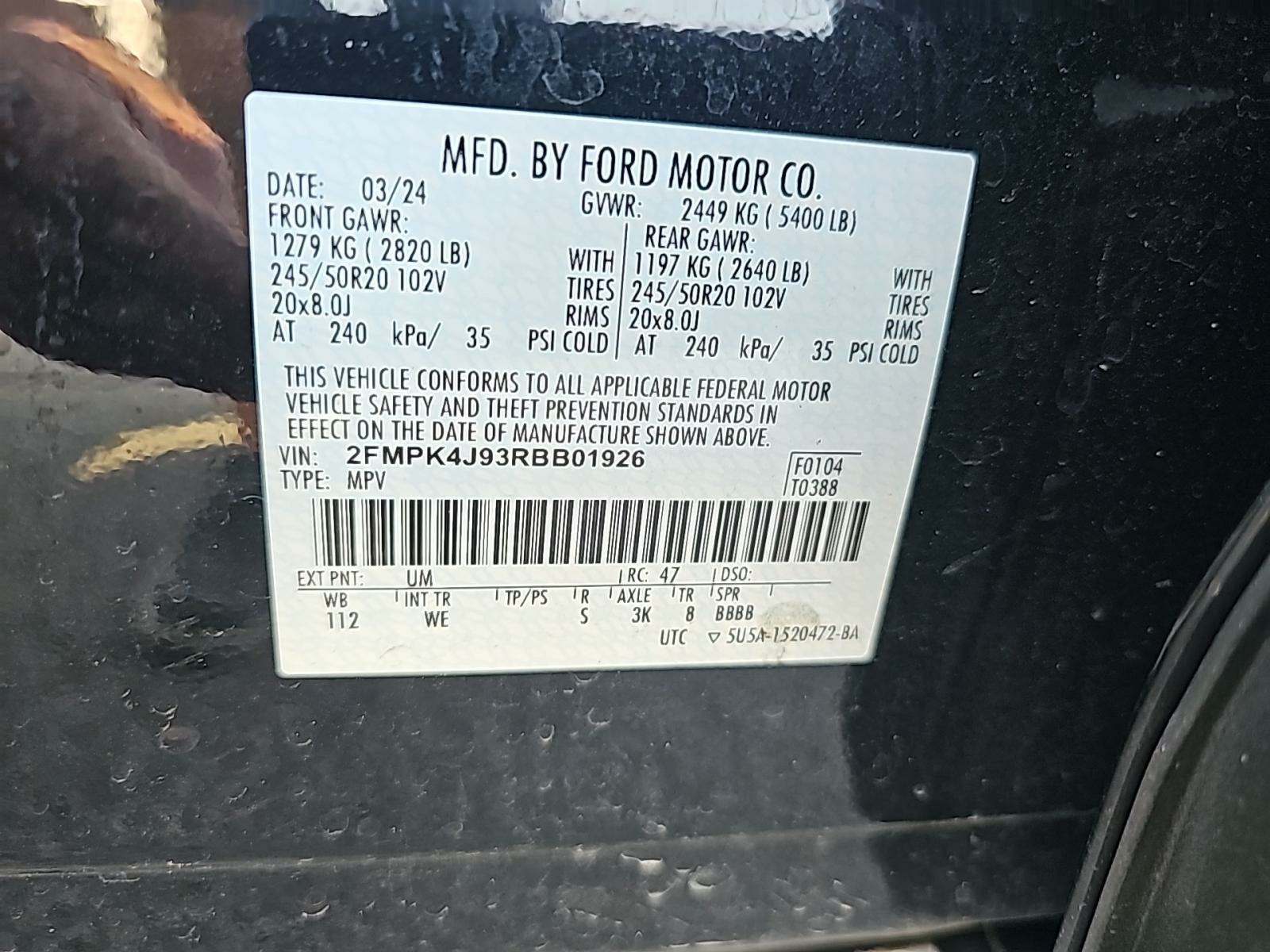 2024 Ford Edge ST-Line AWD