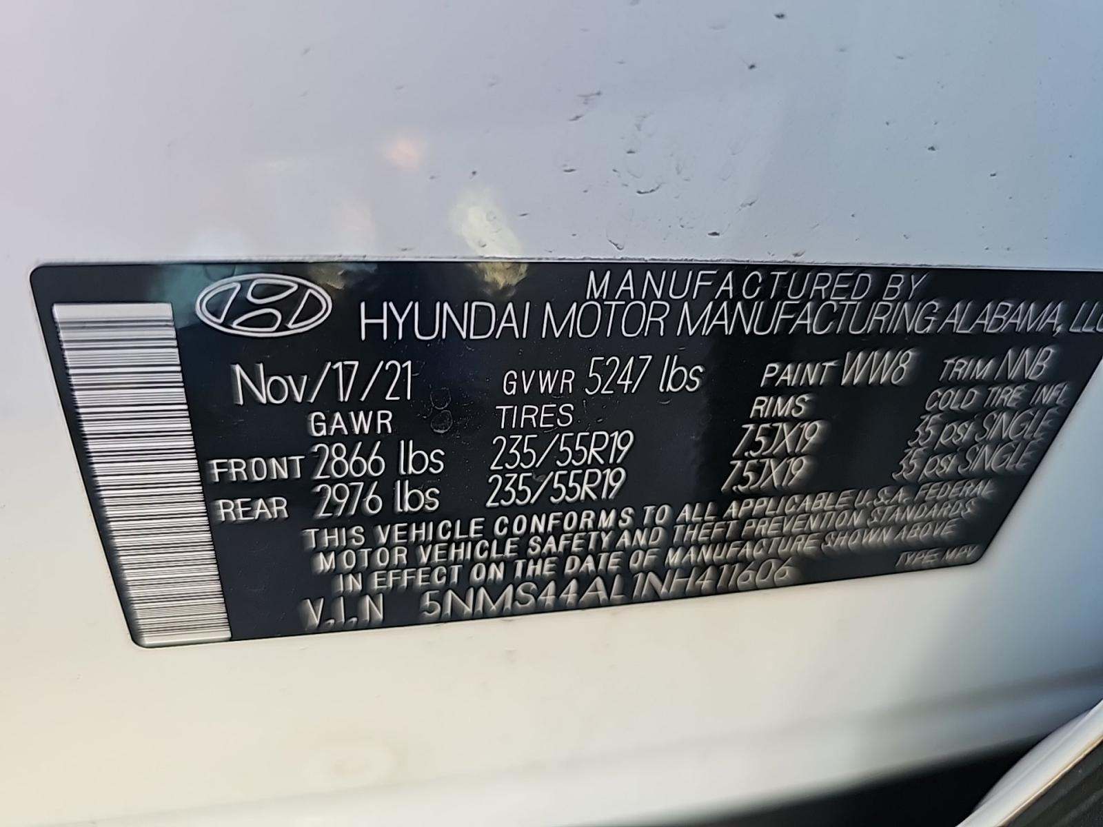 2022 Hyundai Santa Fe Limited FWD