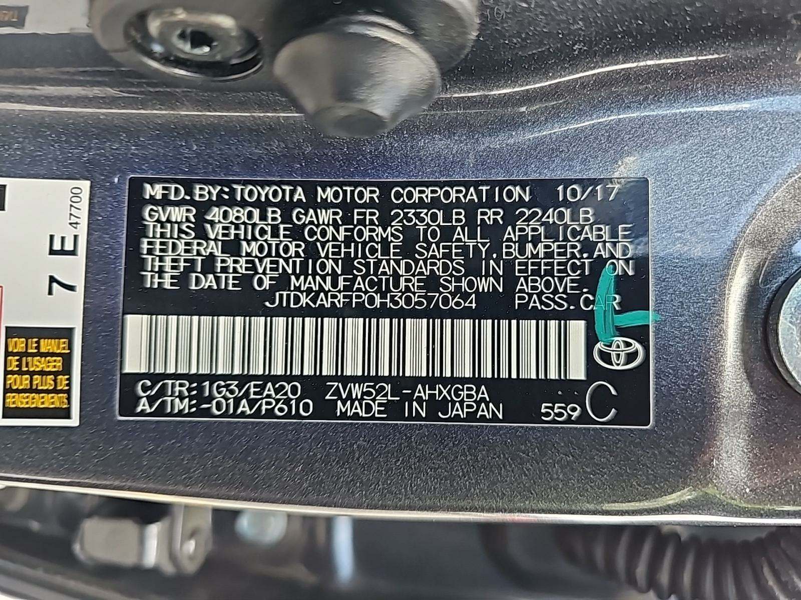 2017 Toyota Prius Prime Premium FWD