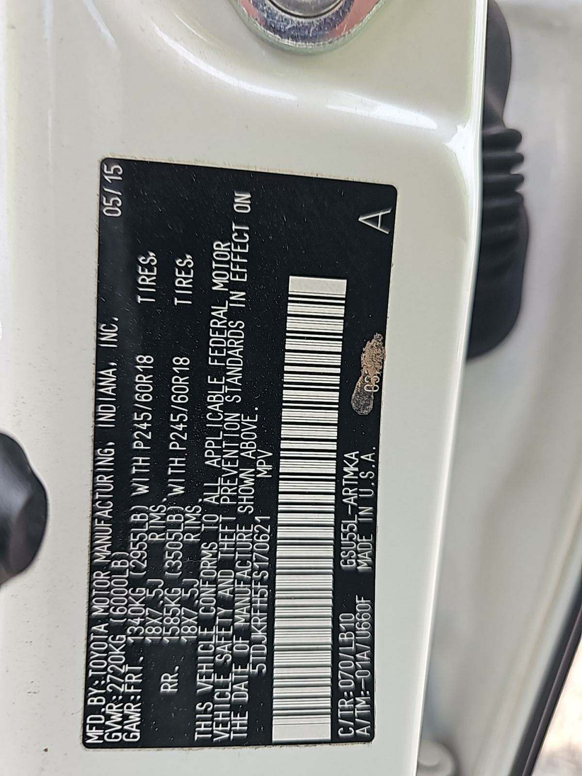 2015 Toyota Highlander XLE AWD