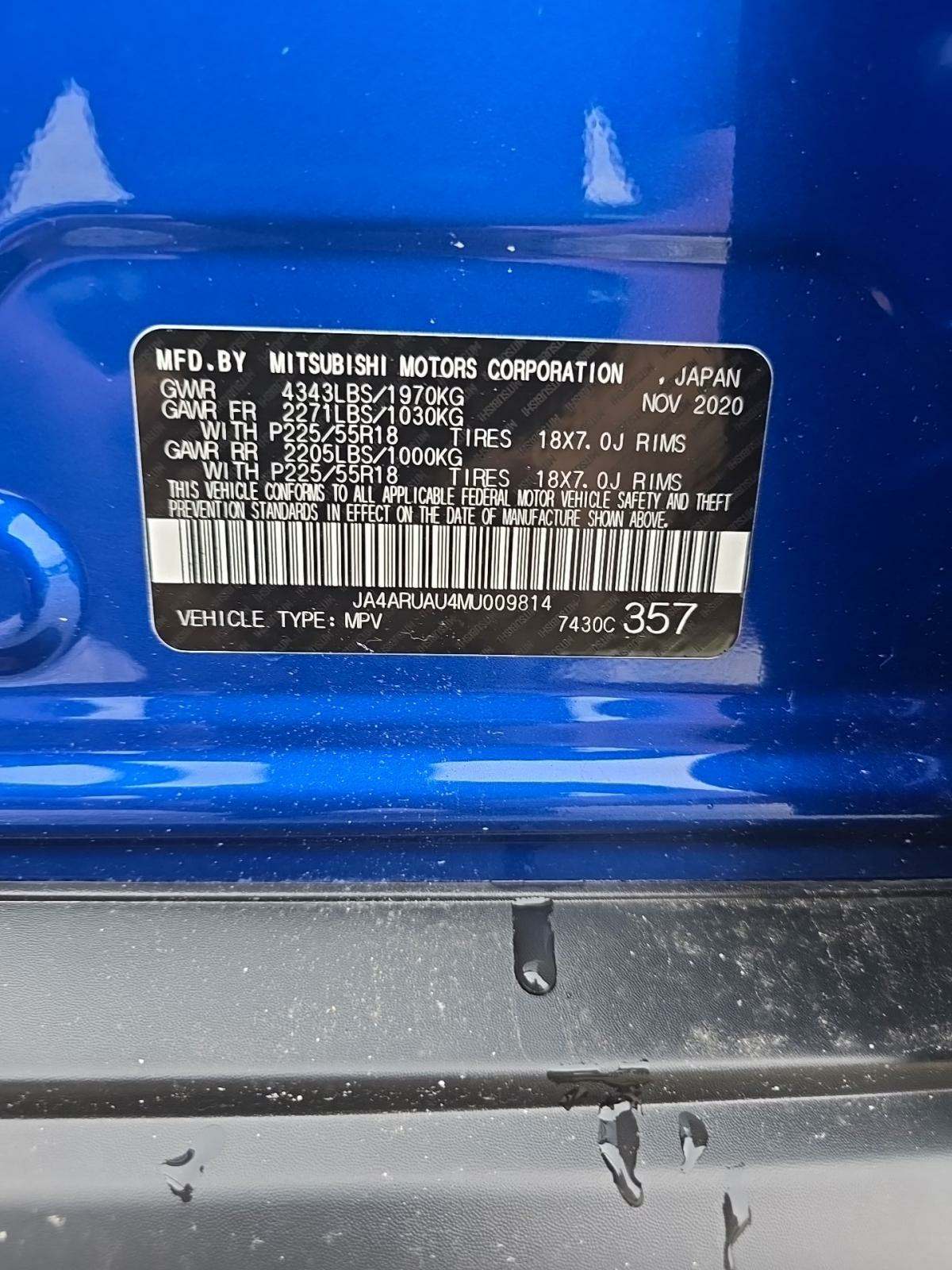 2021 Mitsubishi Outlander Sport 2.0 SE AWD