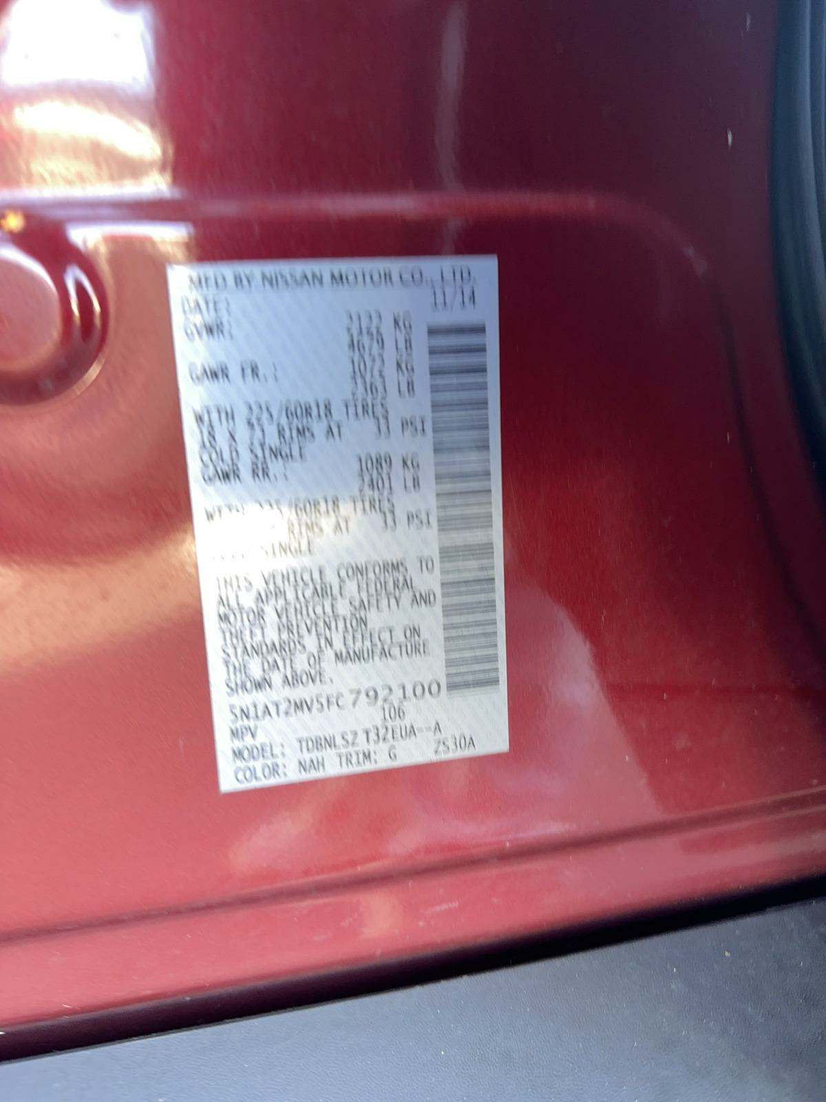 2015 Nissan Rogue SL AWD