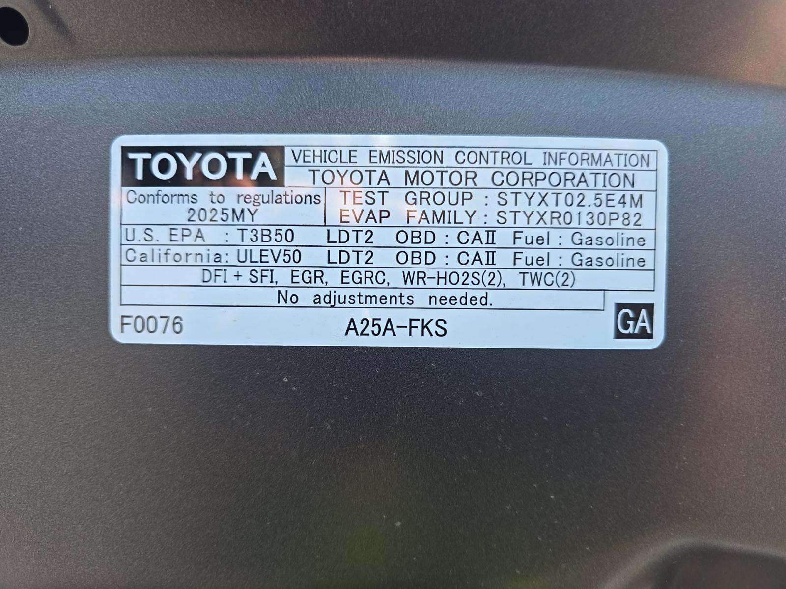 2025 Toyota RAV4 LE AWD