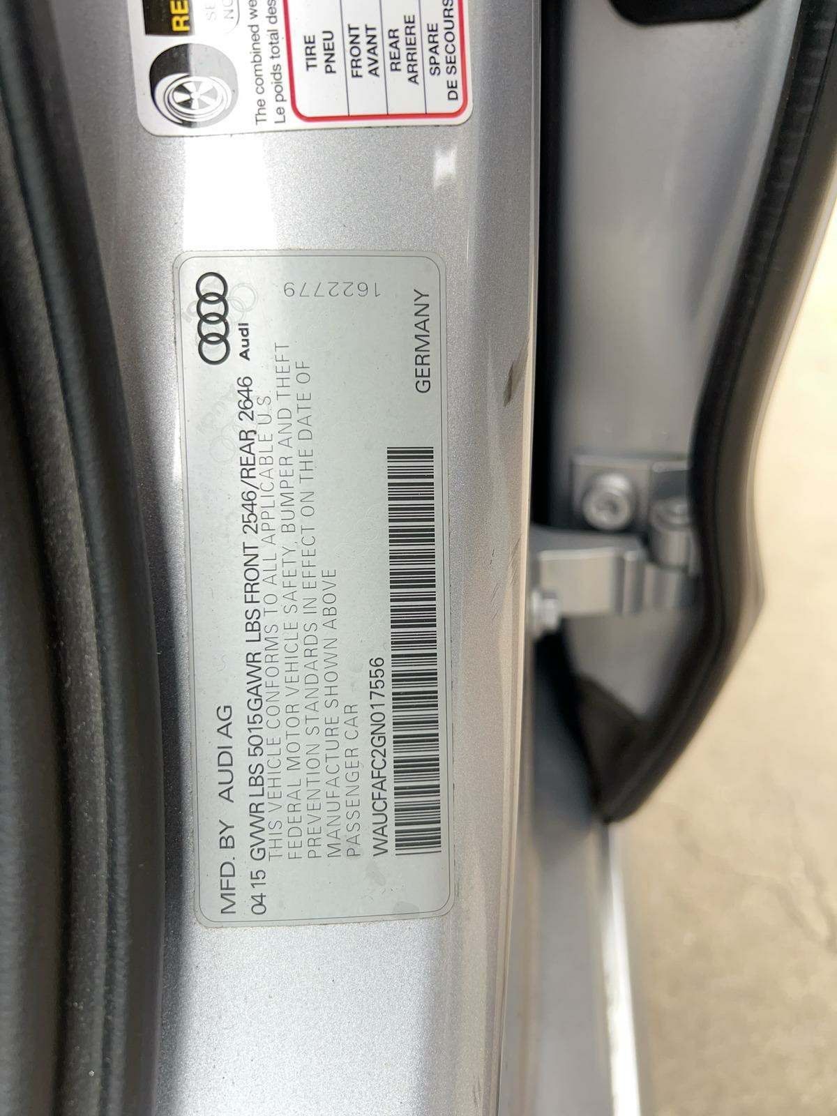 2016 Audi A6 2.0T Premium FWD