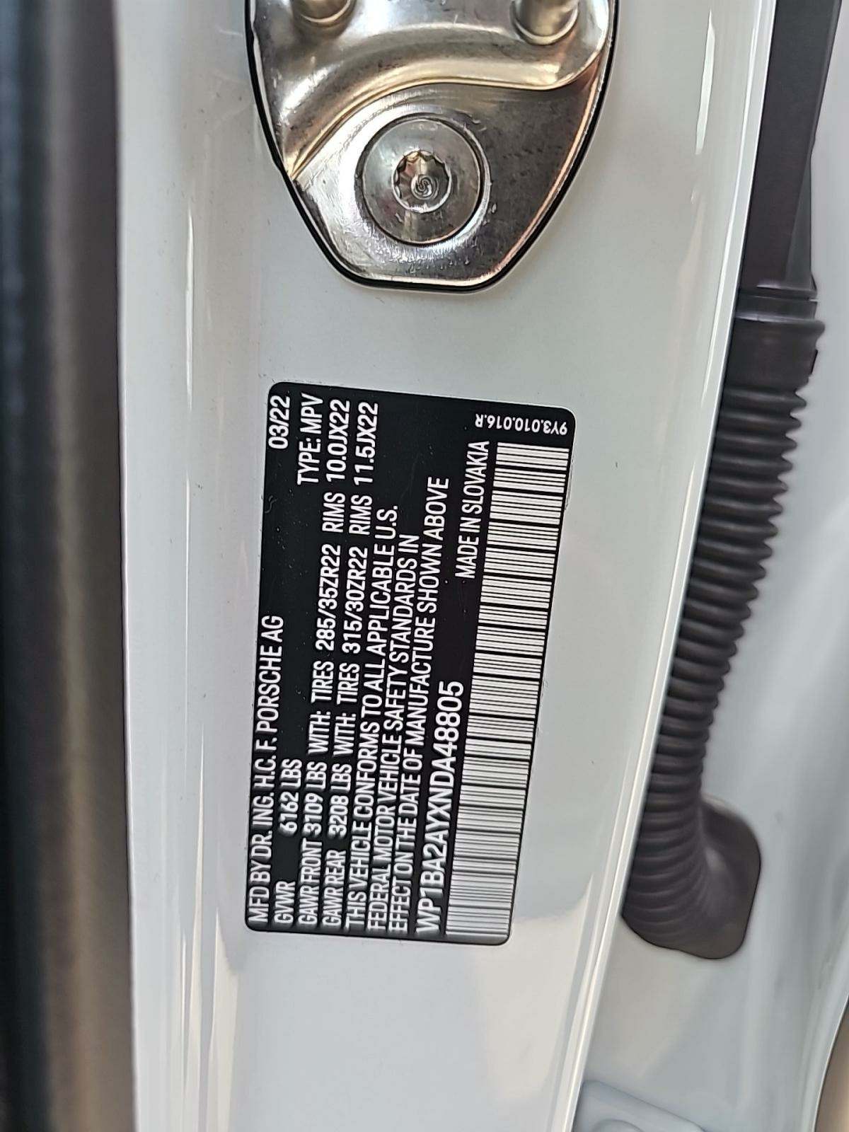 2022 Porsche Cayenne Base AWD