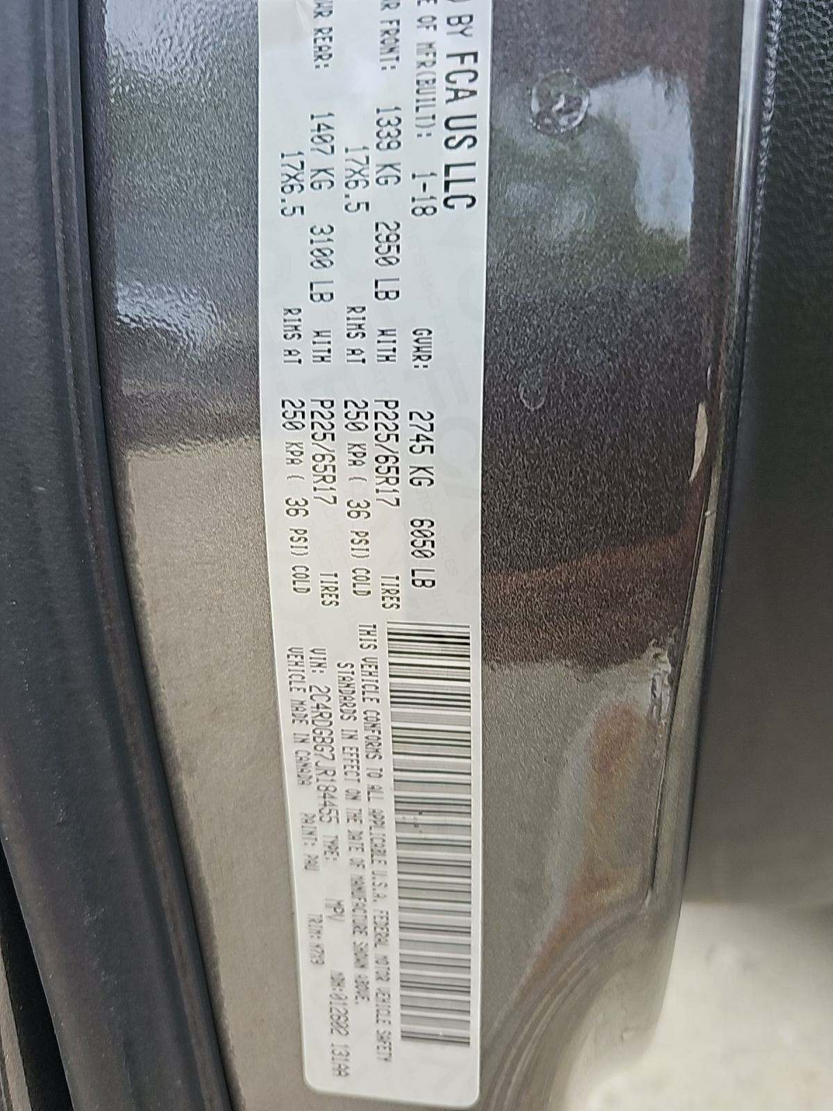 2018 Dodge Grand Caravan SE Plus FWD