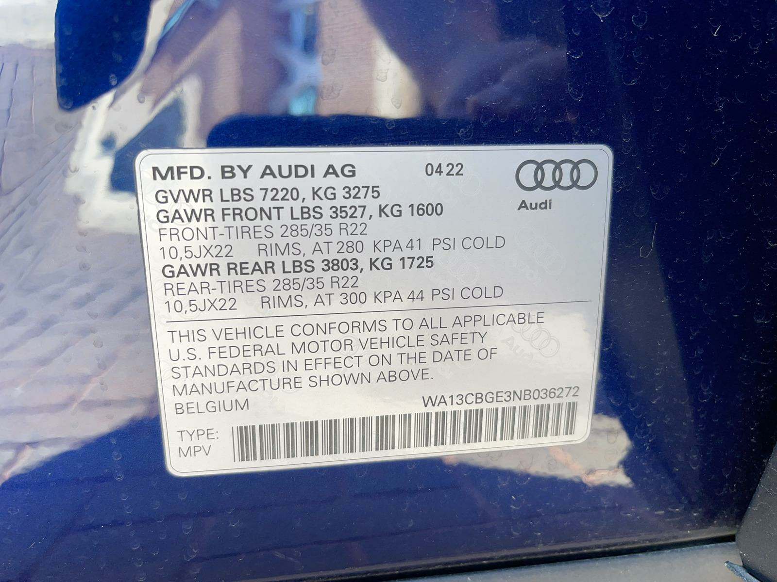 2022 Audi e-tron S Prestige AWD