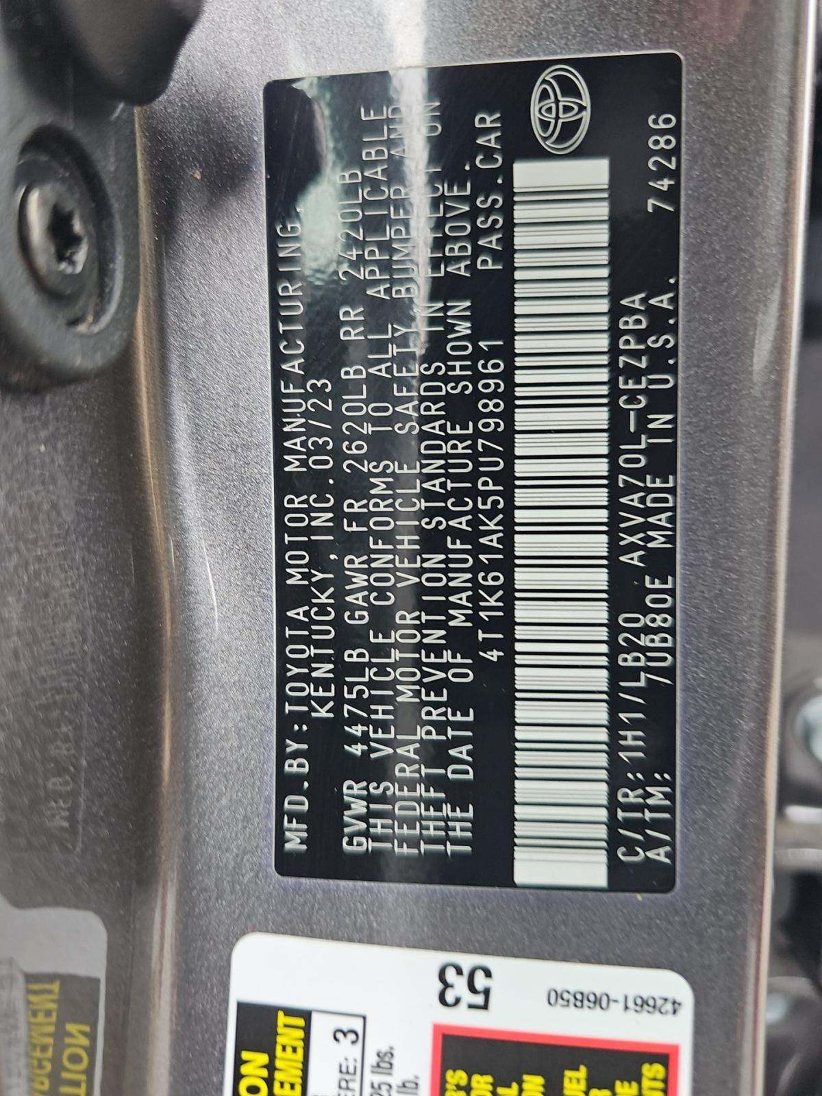 2023 Toyota Camry XSE FWD