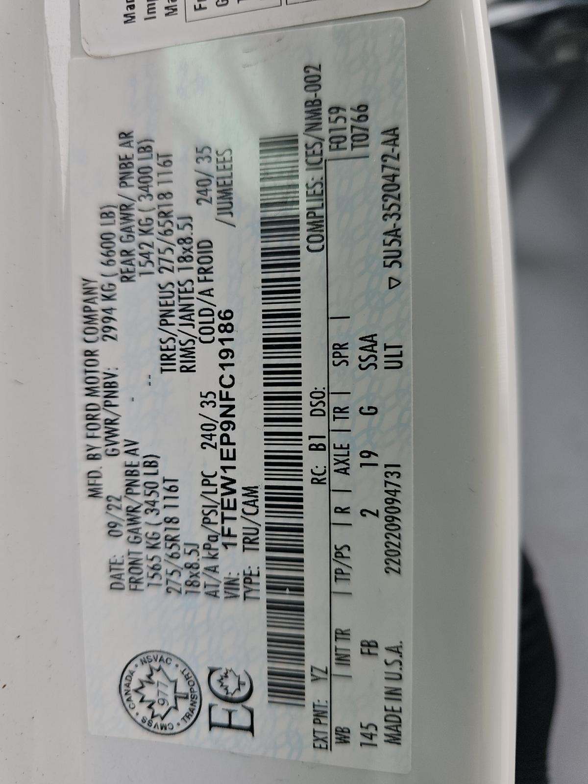 2022 Ford F-150 XLT AWD