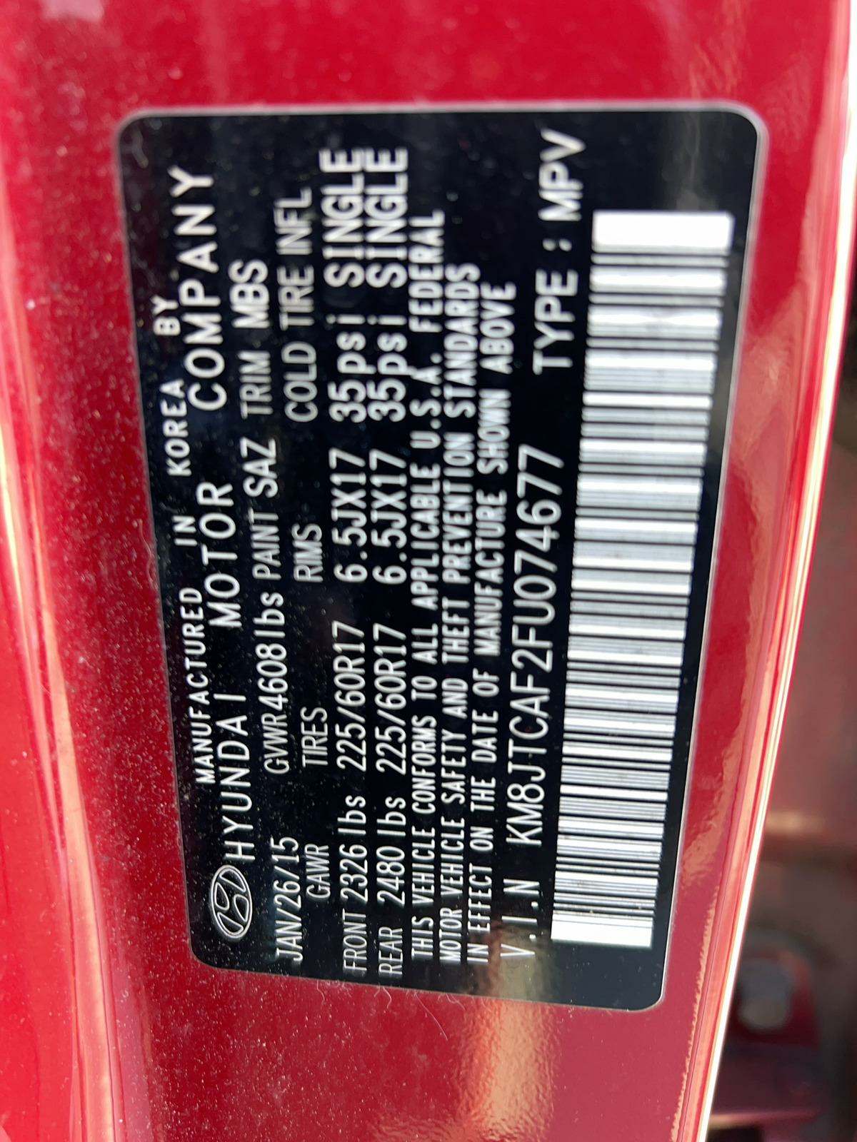 2015 Hyundai Tucson GLS AWD