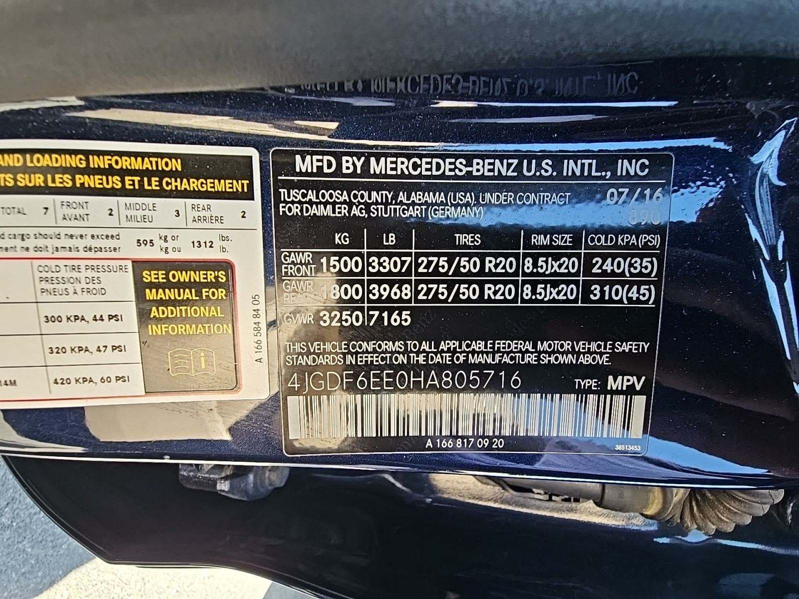 2017 Mercedes-Benz GLS GLS 450 AWD