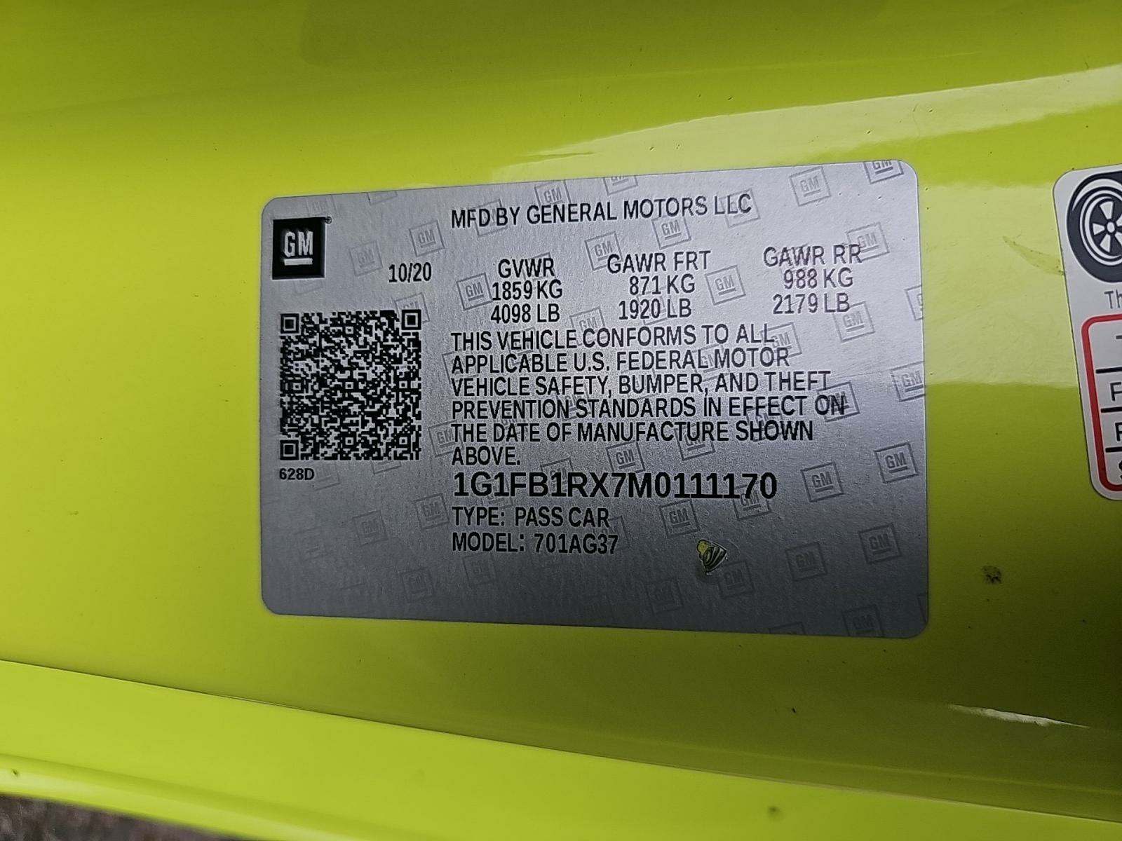 2021 Chevrolet Camaro 1LT RWD