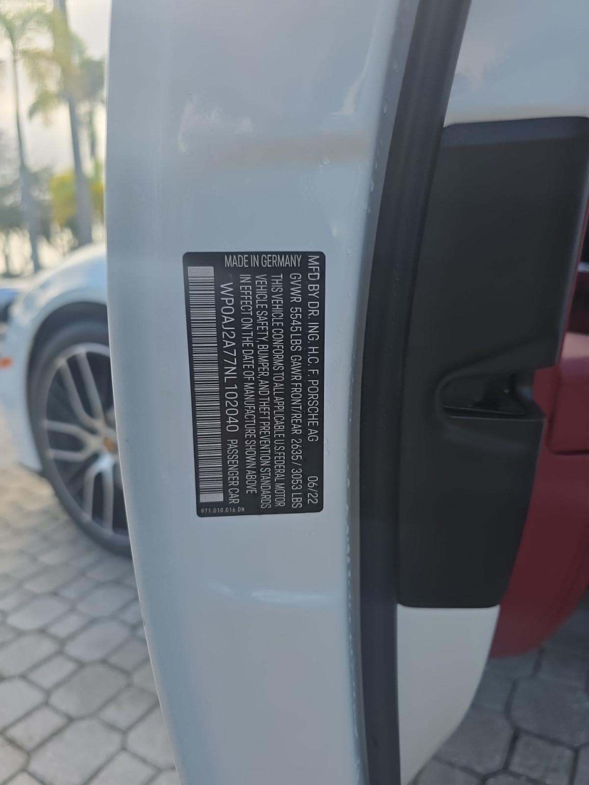 2022 Porsche Panamera Base RWD