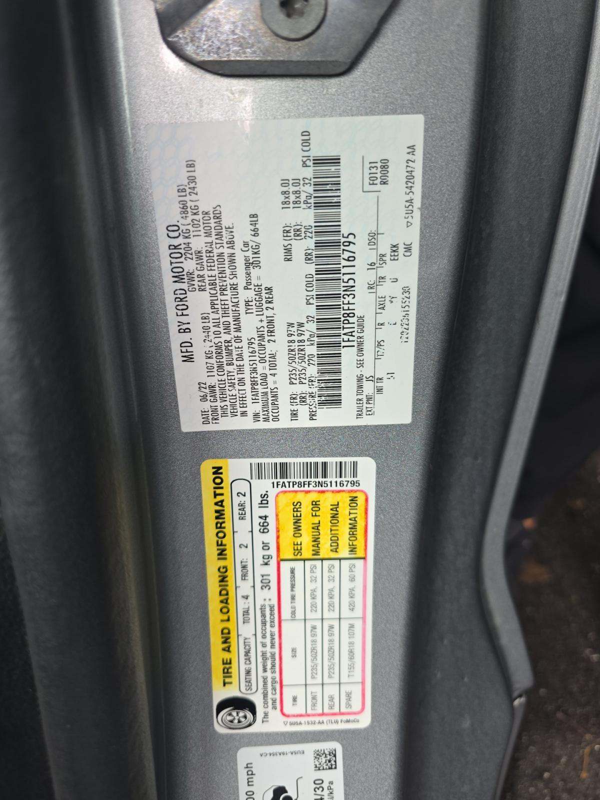 2022 Ford Mustang GT Premium RWD