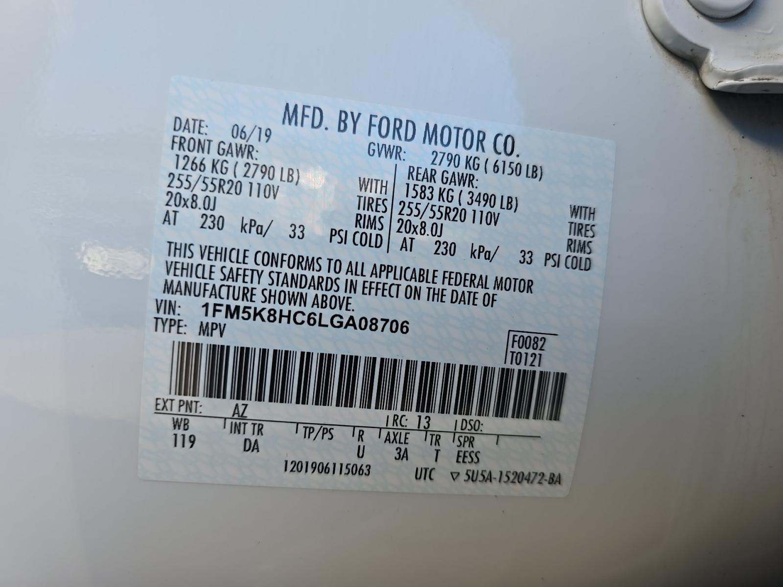 2020 Ford Explorer Platinum AWD