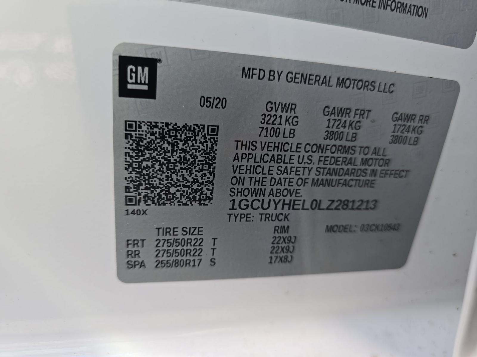 2020 Chevrolet Silverado 1500 High Country AWD