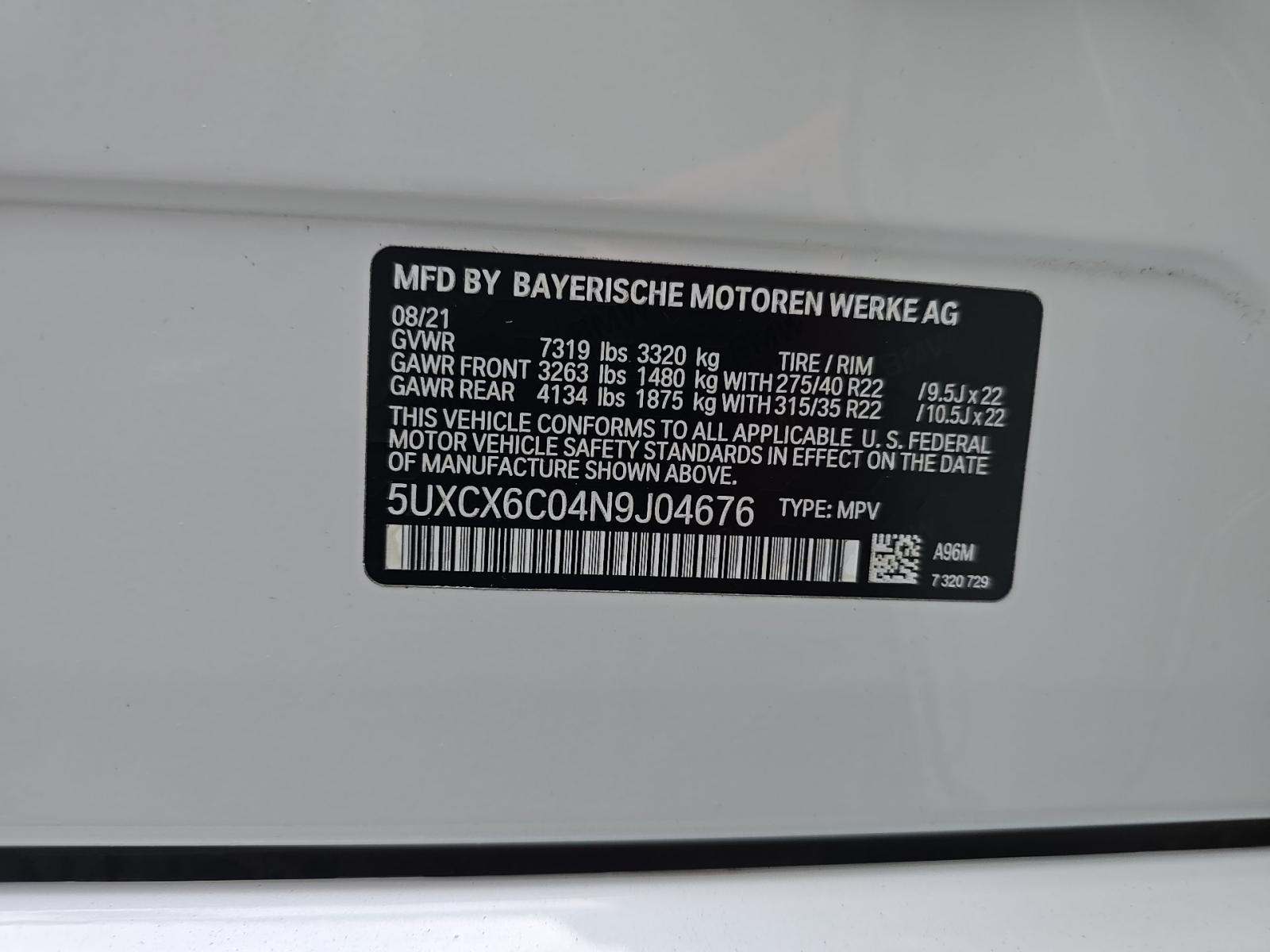 2022 BMW X7 M50i AWD