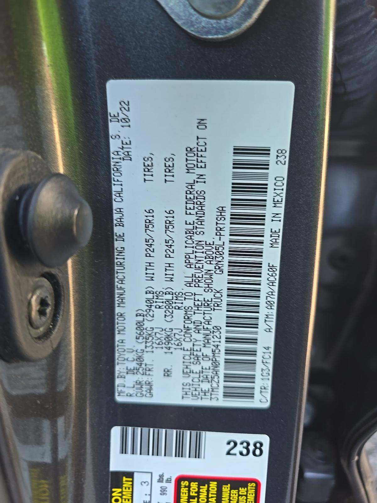 2023 Toyota Tacoma SR5 AWD