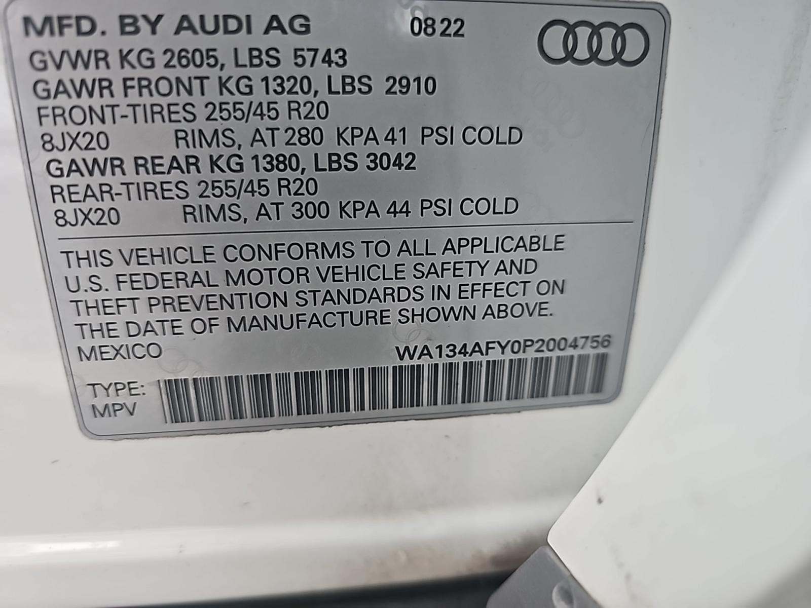 2023 Audi SQ5 Prestige AWD