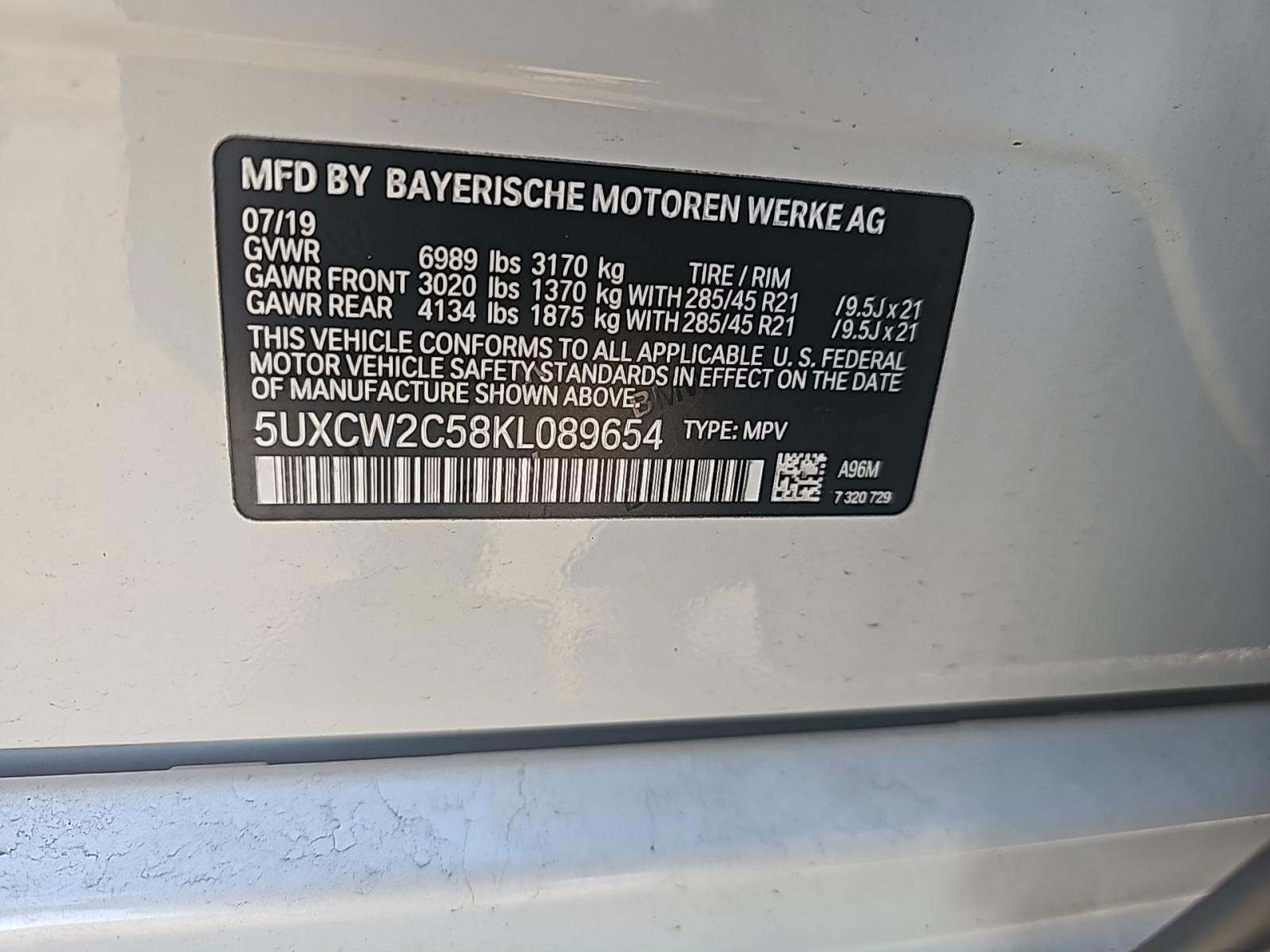 2019 BMW X7 xDrive40i AWD